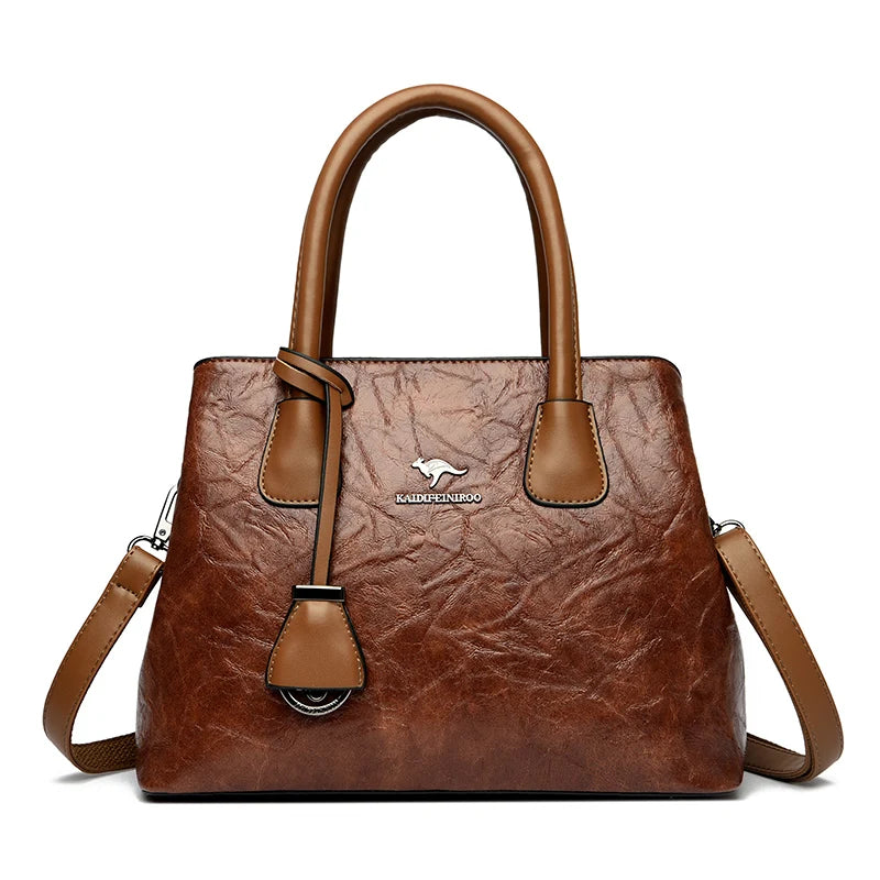 Luxury Women Layers Soft PU Leather Shoulder Crossbody Bags High Quality Female Messenger Tote Sac 2023 Designer Ladies Handbags