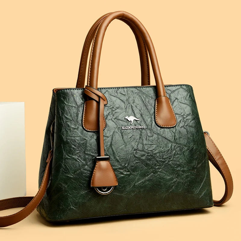 Luxury Women Layers Soft PU Leather Shoulder Crossbody Bags High Quality Female Messenger Tote Sac 2023 Designer Ladies Handbags