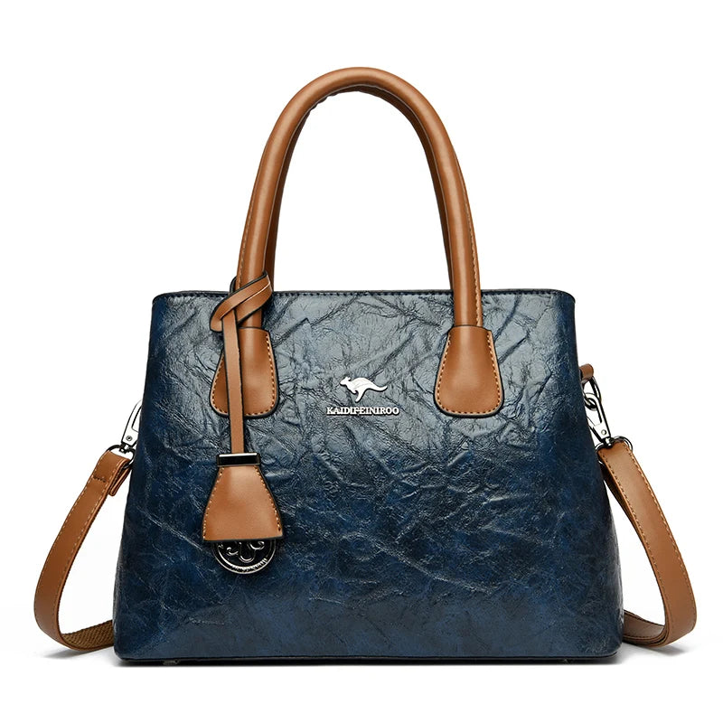 Luxury Women Layers Soft PU Leather Shoulder Crossbody Bags High Quality Female Messenger Tote Sac 2023 Designer Ladies Handbags
