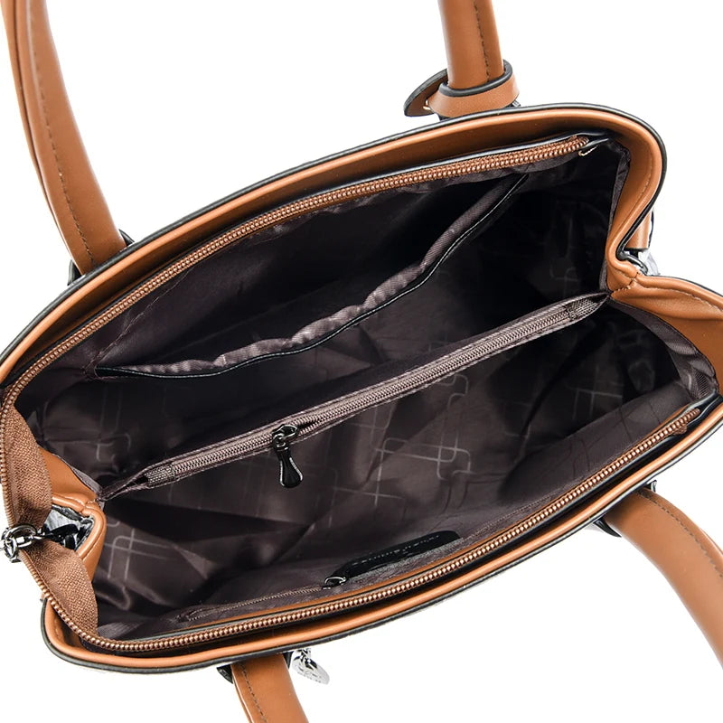 Luxury Women Layers Soft PU Leather Shoulder Crossbody Bags High Quality Female Messenger Tote Sac 2023 Designer Ladies Handbags