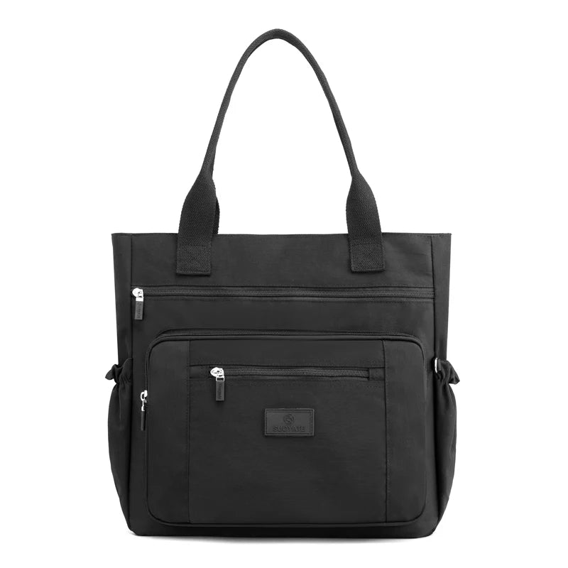 Luxury Women Waterproof Casual Top-handle Ladies Handbag Travel Tote Nylon Shoulder Bags
