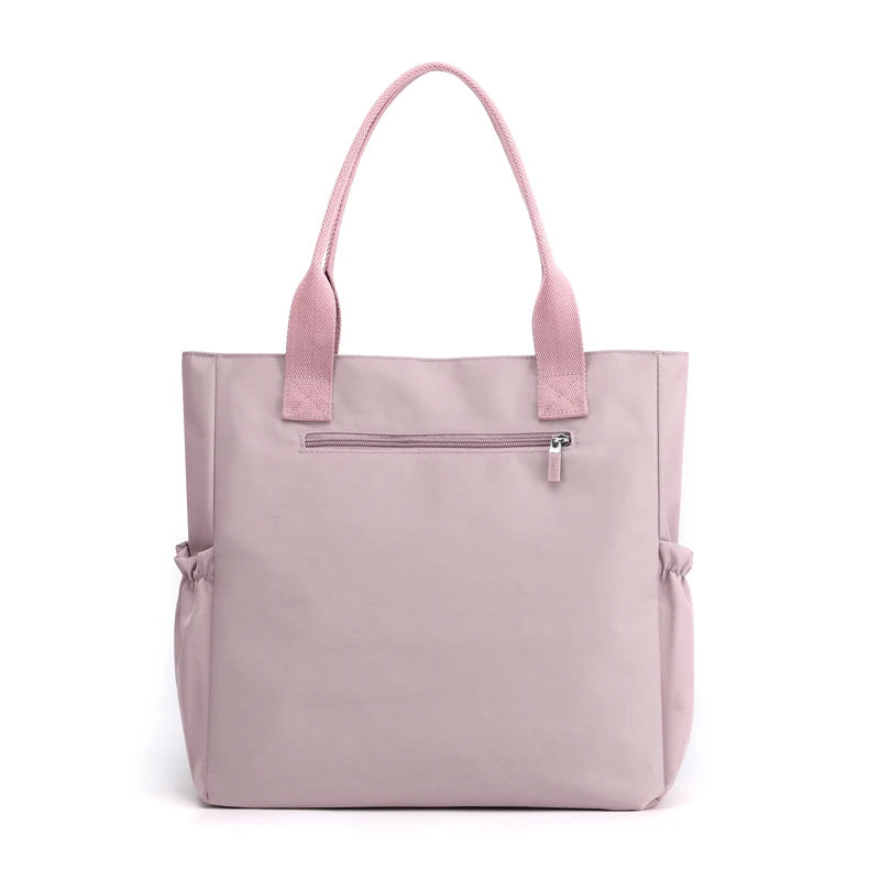 Luxury Women Waterproof Casual Top-handle Ladies Handbag Travel Tote Nylon Shoulder Bags