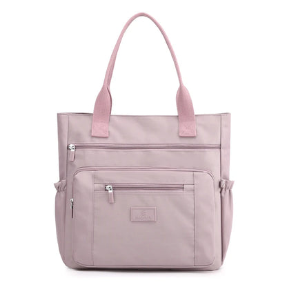 Luxury Women Waterproof Casual Top-handle Ladies Handbag Travel Tote Nylon Shoulder Bags