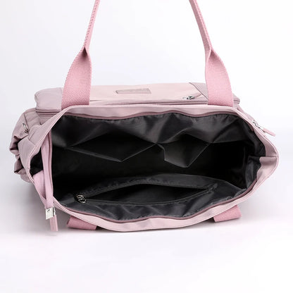 Luxury Women Waterproof Casual Top-handle Ladies Handbag Travel Tote Nylon Shoulder Bags