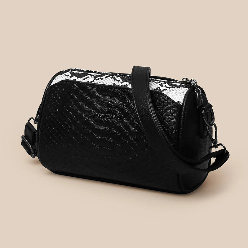 Luxury Women's Handbags High Quality Leather Shoulder Bags With Contrasting Colors Designer Brand Crossbody Bag Storage Bags Sac