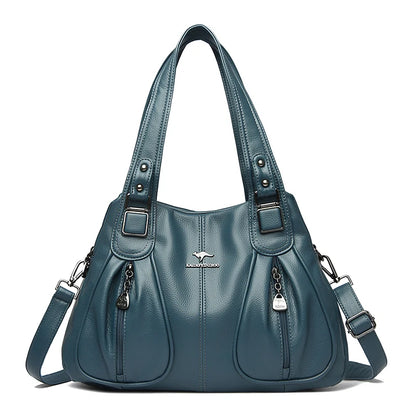 Luxury Women's Leather Totes Bag Quality Ladies Solid color Female Shoulder Crossbody Bags 2023 Large Capacity Women Handbag Sac