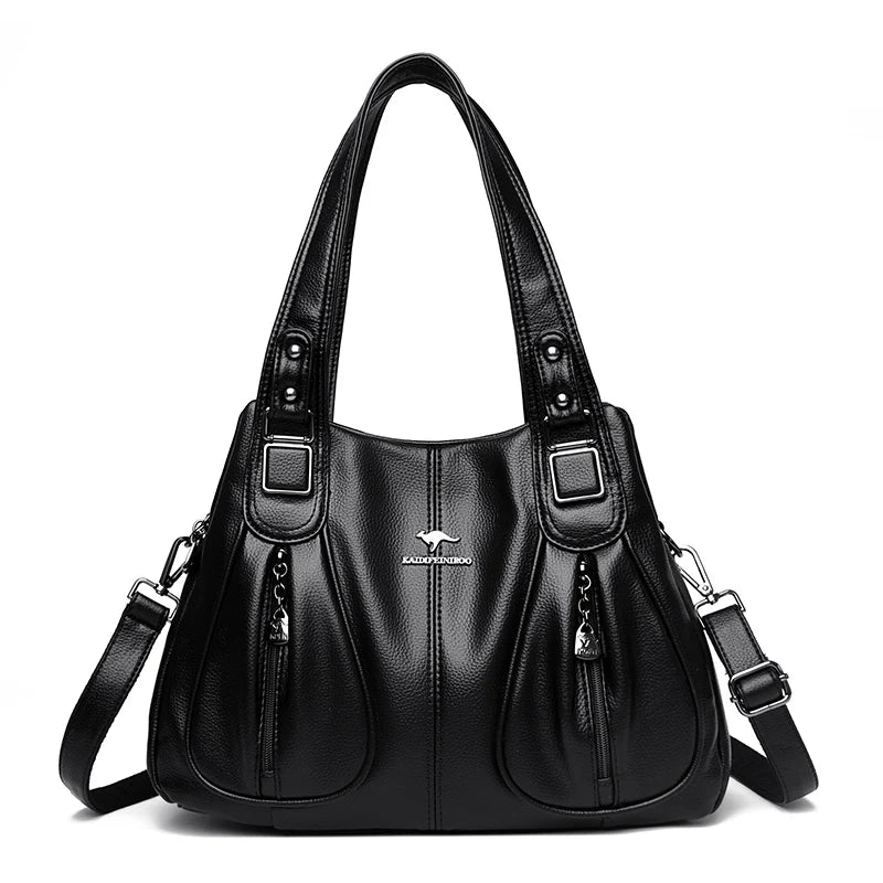 Luxury Women's Leather Totes Bag Quality Ladies Solid color Female Shoulder Crossbody Bags 2023 Large Capacity Women Handbag Sac