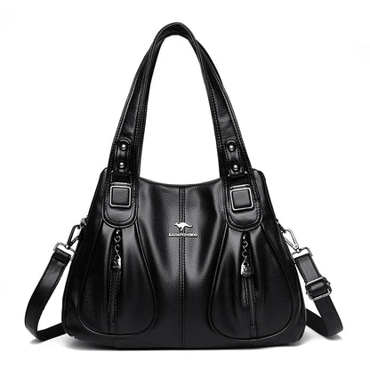 Luxury Women's Leather Totes Bag Quality Ladies Solid color Female Shoulder Crossbody Bags 2023 Large Capacity Women Handbag Sac