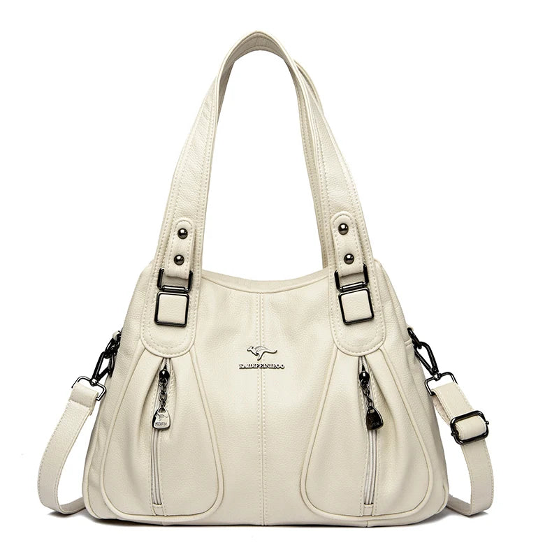 Luxury Women's Leather Totes Bag Quality Ladies Solid color Female Shoulder Crossbody Bags 2023 Large Capacity Women Handbag Sac