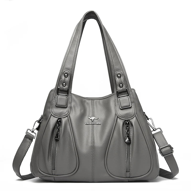 Luxury Women's Leather Totes Bag Quality Ladies Solid color Female Shoulder Crossbody Bags 2023 Large Capacity Women Handbag Sac