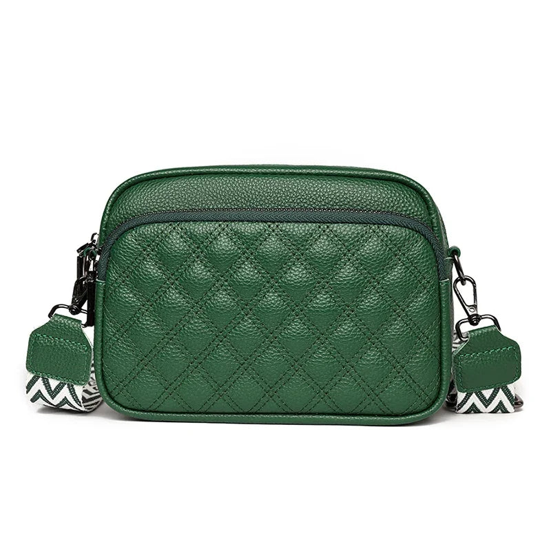 Luxury Women's Soft Solid Genuine Leather Shoulder Crossbody Bags 100% Cowhide Female Messenger Tote Sac Designer Ladies Handbag