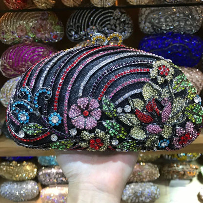 Luxury XIYUAN Evening Bag Gold Silver Diamond Party clutch Purse Women Wedding Bridal Chain Handbags Mini Shoulder messenger Bag