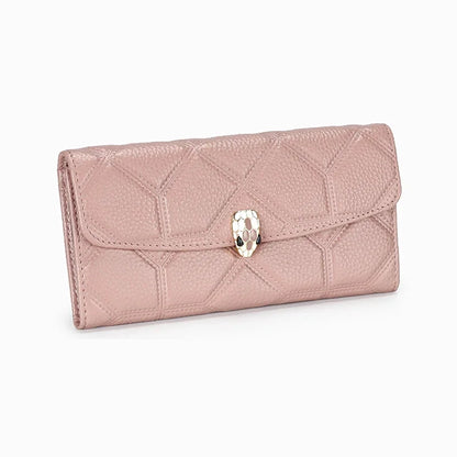 Luxury brand leather ladies long cute mobile phone clutch bag female credit card holder large capacity wallet temperament
