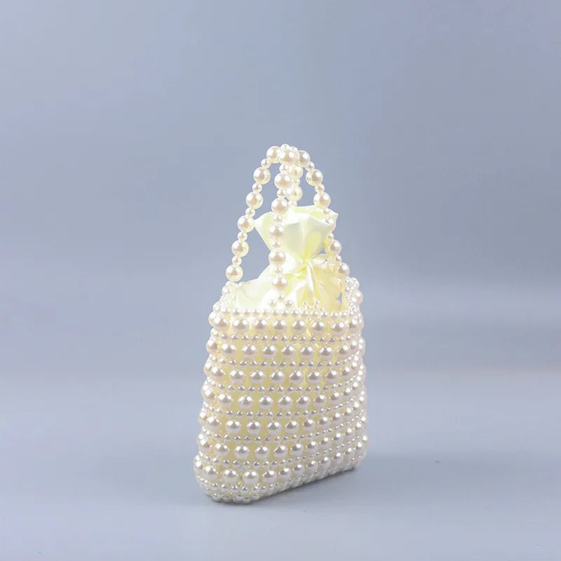 Luxury transparencyPearl woven Party Clutch Evening Bag Designer Chain Shoulder Bag Wedding Women Purses and Handbags Chic Purse