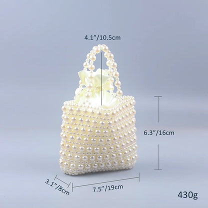 Luxury transparencyPearl woven Party Clutch Evening Bag Designer Chain Shoulder Bag Wedding Women Purses and Handbags Chic Purse