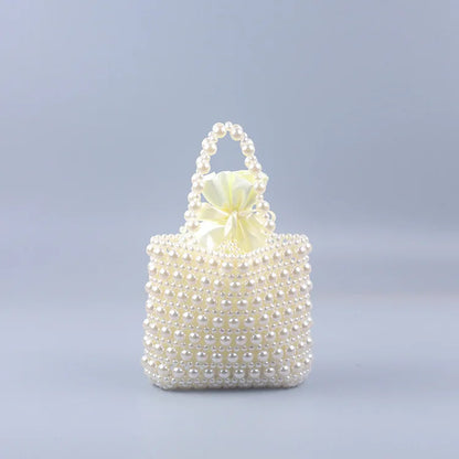 Luxury transparencyPearl woven Party Clutch Evening Bag Designer Chain Shoulder Bag Wedding Women Purses and Handbags Chic Purse