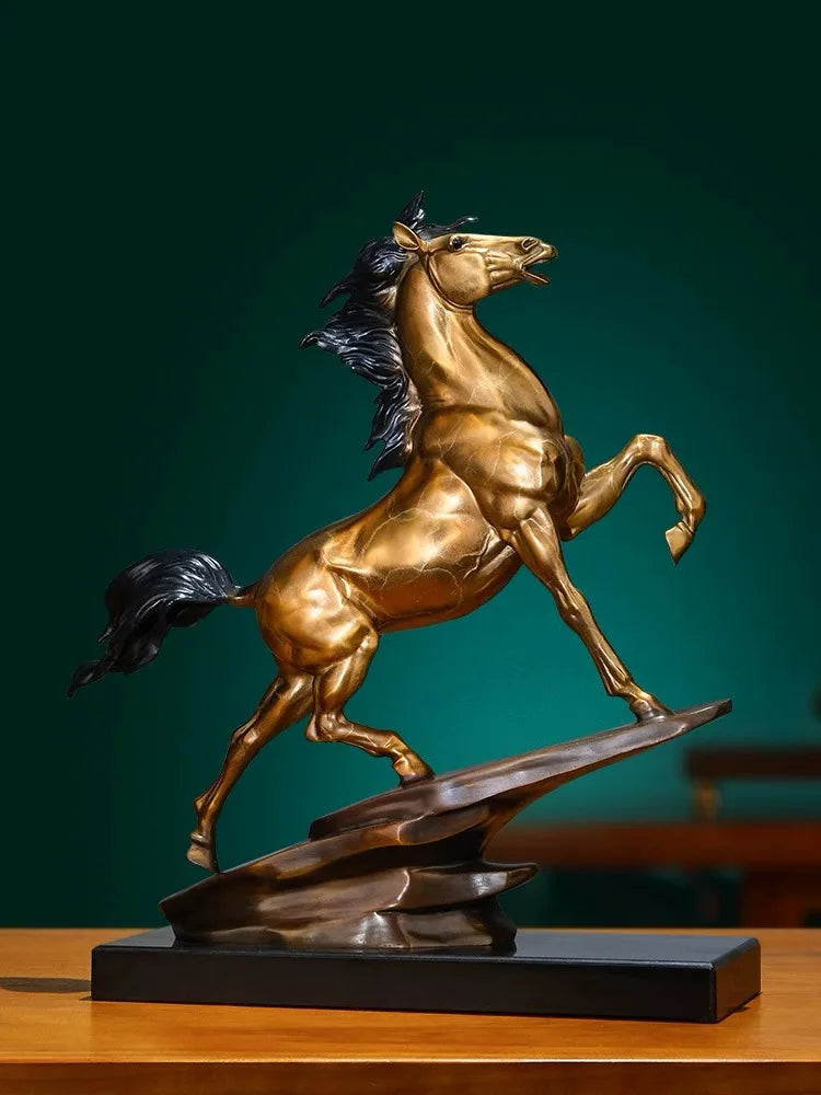 MA DAO CHENG GONG Copper Decorative Success Statue 50%OFF GOOD Omens Home Company boss office Deco bring wealth money good luck