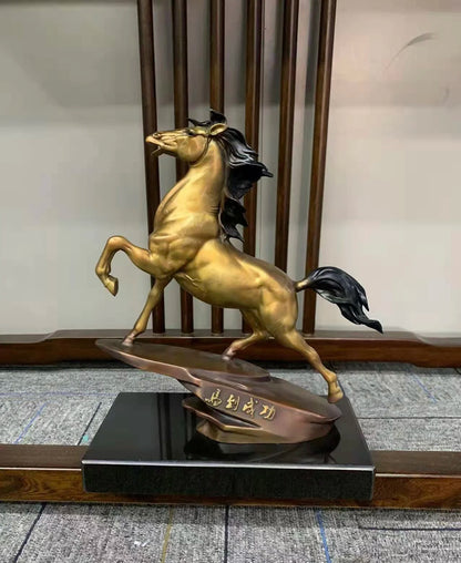 MA DAO CHENG GONG Copper Decorative Success Statue 50%OFF GOOD Omens Home Company boss office Deco bring wealth money good luck