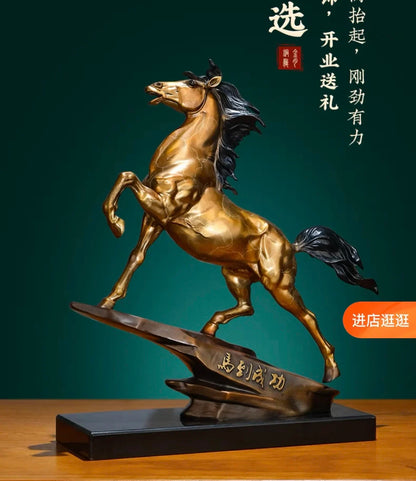 MA DAO CHENG GONG Copper Decorative Success Statue 50%OFF GOOD Omens Home Company boss office Deco bring wealth money good luck