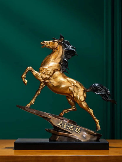 MA DAO CHENG GONG Copper Decorative Success Statue 50%OFF GOOD Omens Home Company boss office Deco bring wealth money good luck