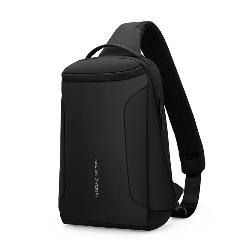 MARK RYDE Men Crossbody Bag 12inch iPad Shoulder Messenger Bags Male Waterproof USB Recharging Sling bolso Chest bag for man