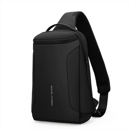 MARK RYDE Men Crossbody Bag 12inch iPad Shoulder Messenger Bags Male Waterproof USB Recharging Sling bolso Chest bag for man