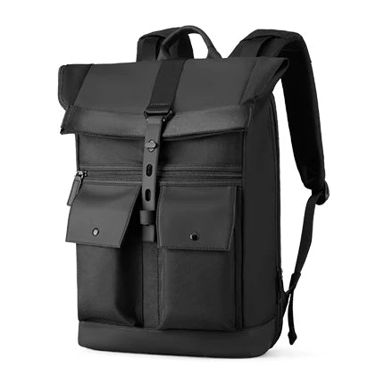 MARK RYDEN Black 15.6inch laptop Backpack Multifunctional Waterproof Backpack Daily Travel Bag Casual School Rucksack