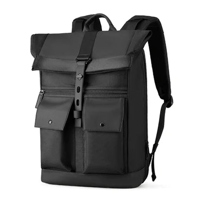 MARK RYDEN Black 15.6inch laptop Backpack Multifunctional Waterproof Backpack Daily Travel Bag Casual School Rucksack