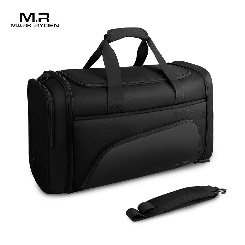 MARK RYDEN Foldable Duffle Bag Men With Shoes Pouch  Large Capacity Gym Bags for Men