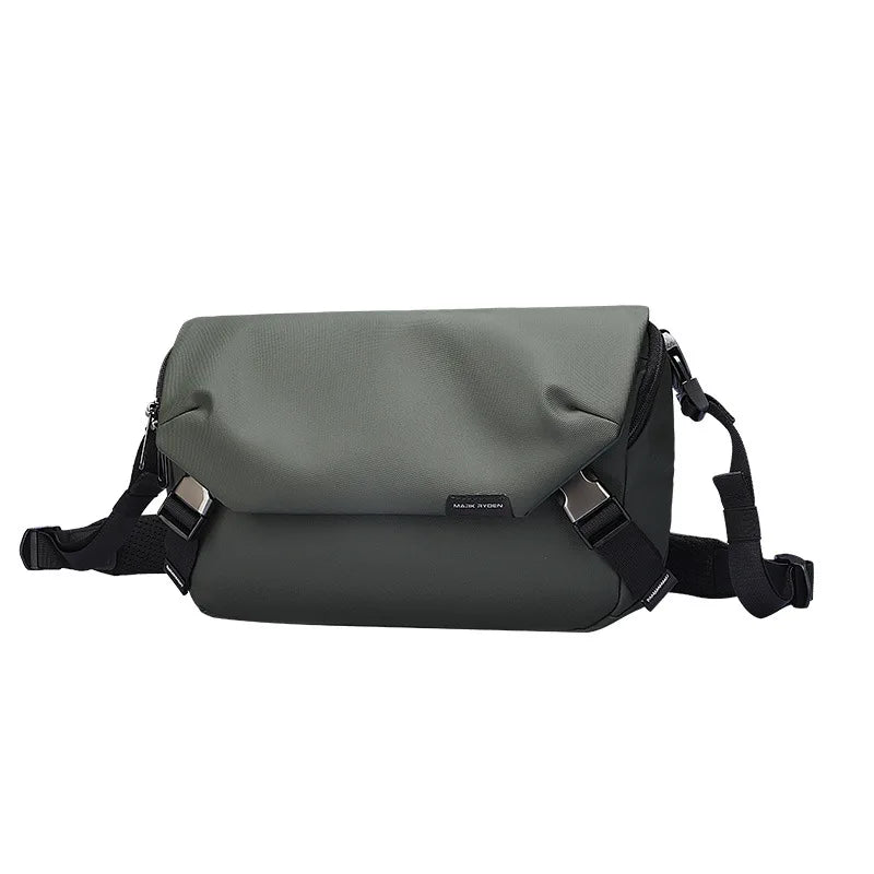 MARK RYDEN Men Crossbody Bag Light Weight Multi-function Sling Bag Men's Pack Solid Black Hip Hop Street Travel Male