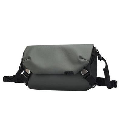 MARK RYDEN Men Crossbody Bag Light Weight Multi-function Sling Bag Men's Pack Solid Black Hip Hop Street Travel Male