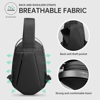 MARK RYDEN Men Crossbody Bags Cool Man Chest Bag Casual Male Sling Bags Unisex Shoulder Bag