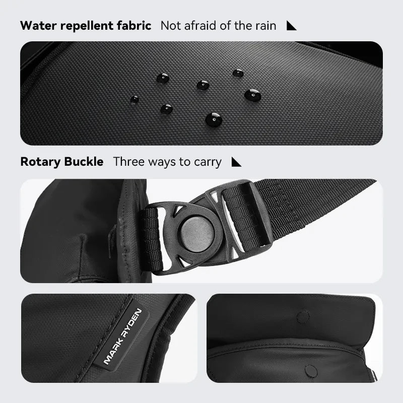 MARK RYDEN Motorcycle Bag Men Drop Leg Bags Ride Pouch Waist Pack