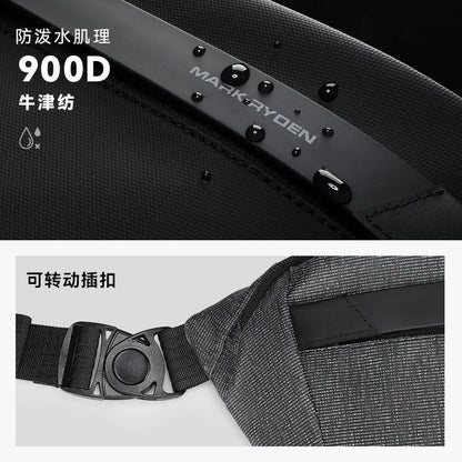 MARK RYDEN Sling Bags Outdoor Sport Men  Crossbody Pack for Phone Large Capacity Chest Bag Male Waterproof Single For Earphone