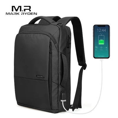MARK RYDEN Travel Backpack Teenager Male Mochila Anti-thief Bag USB Charging 15.6 Laptop Backpacks Waterproof Рюкзак мужской