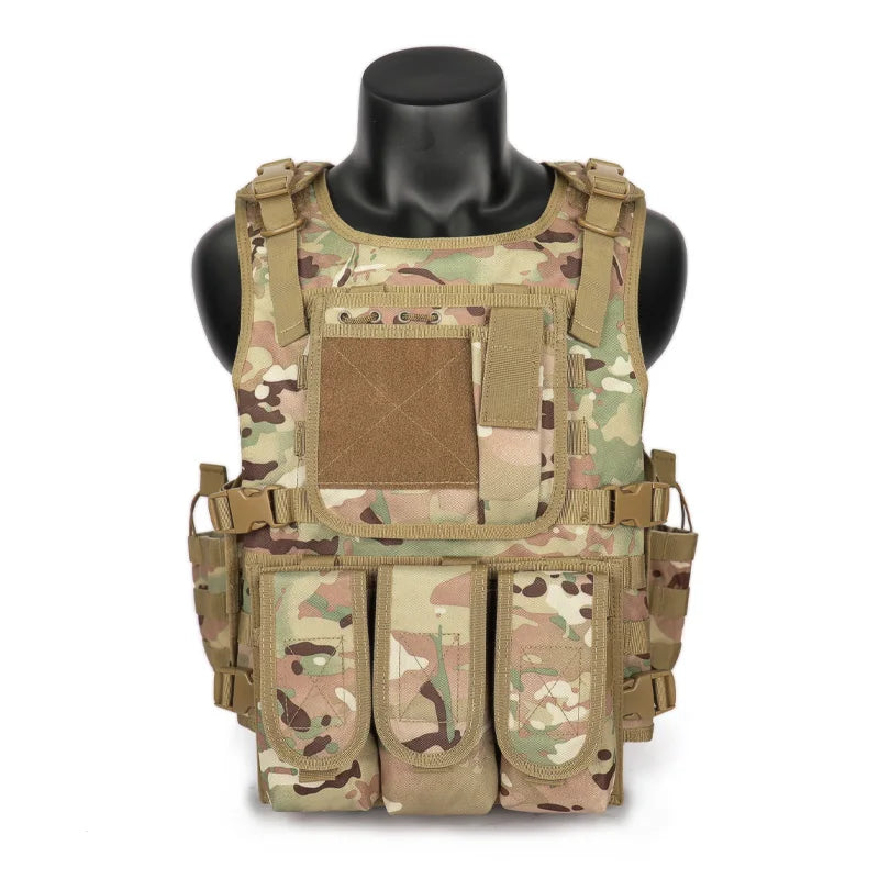MGFLASHFORCE Molle Airsoft Vest Tactical  Plate Carrier Swat Fishing Hunting Paintball Vest Military Army Armor Police Vest