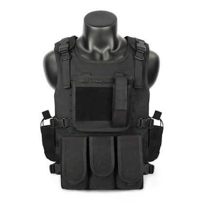 MGFLASHFORCE Molle Airsoft Vest Tactical  Plate Carrier Swat Fishing Hunting Paintball Vest Military Army Armor Police Vest