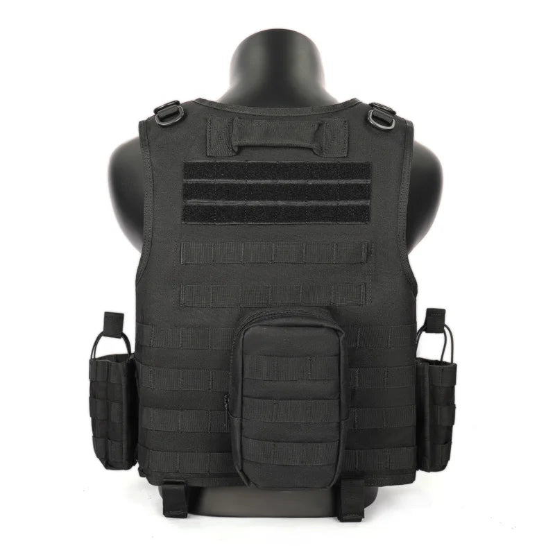 MGFLASHFORCE Molle Airsoft Vest Tactical  Plate Carrier Swat Fishing Hunting Paintball Vest Military Army Armor Police Vest
