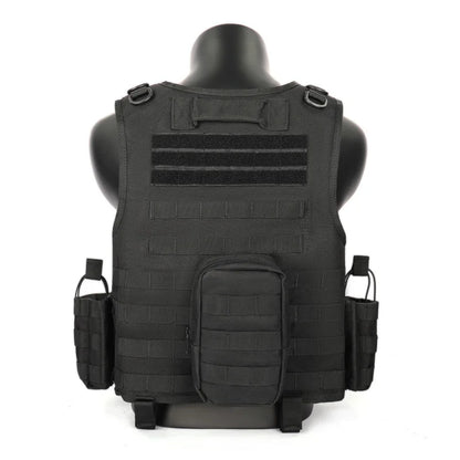 MGFLASHFORCE Molle Airsoft Vest Tactical  Plate Carrier Swat Fishing Hunting Paintball Vest Military Army Armor Police Vest