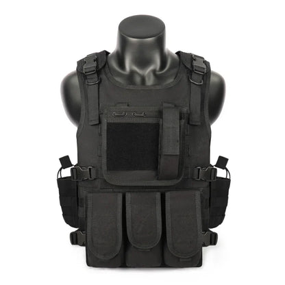 MGFLASHFORCE Molle Airsoft Vest Tactical  Plate Carrier Swat Fishing Hunting Paintball Vest Military Army Armor Police Vest