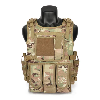 MGFLASHFORCE Molle Airsoft Vest Tactical  Plate Carrier Swat Fishing Hunting Paintball Vest Military Army Armor Police Vest