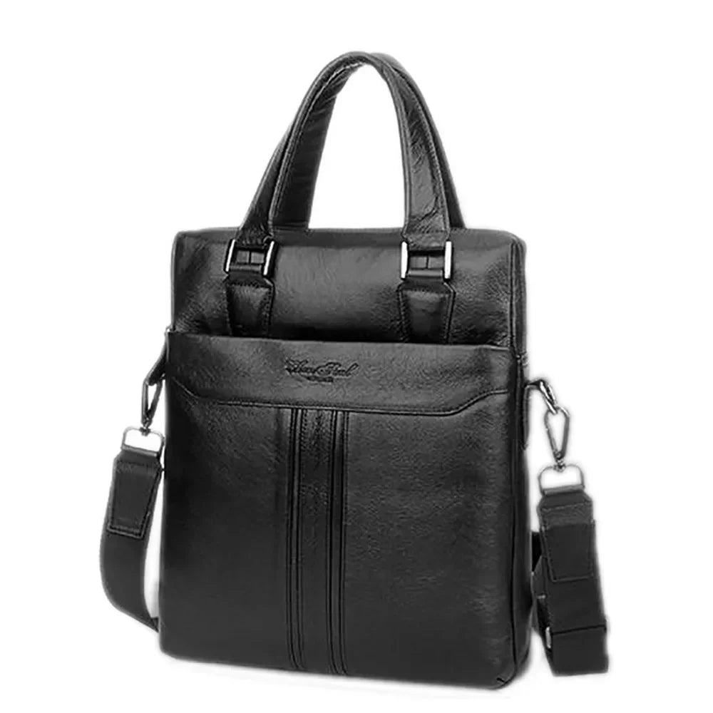 Made Of Genuine Natural Leather Men Business Handbag First Layer Cowhide Tote Bag Briefcase For Male Shoulder Messenger Bags New