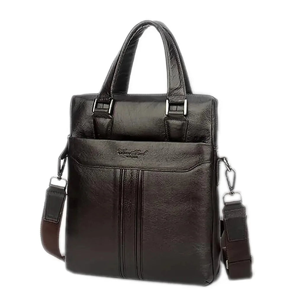 Made Of Genuine Natural Leather Men Business Handbag First Layer Cowhide Tote Bag Briefcase For Male Shoulder Messenger Bags New