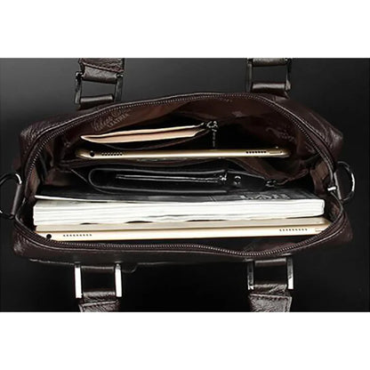 Made Of Genuine Natural Leather Men Business Handbag First Layer Cowhide Tote Bag Briefcase For Male Shoulder Messenger Bags New