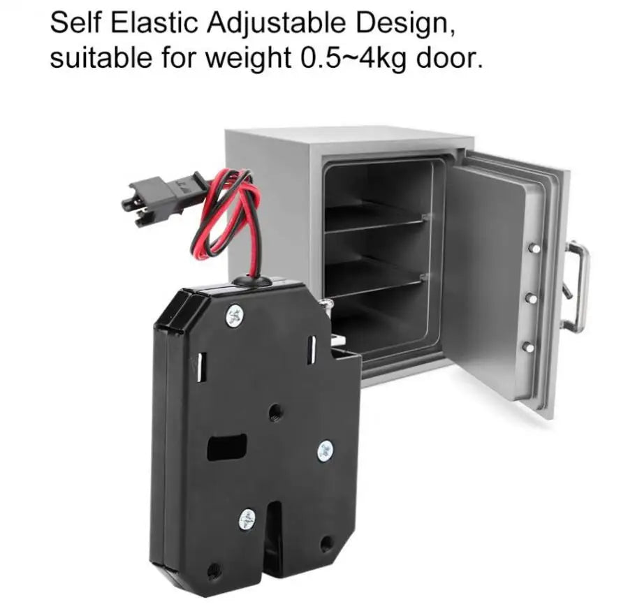 Magnetic  Latch Door Lock Electric Drop Bolt Picks Auto 12V Solenoid Induction Access Control File feedback lock  Case Cabinet