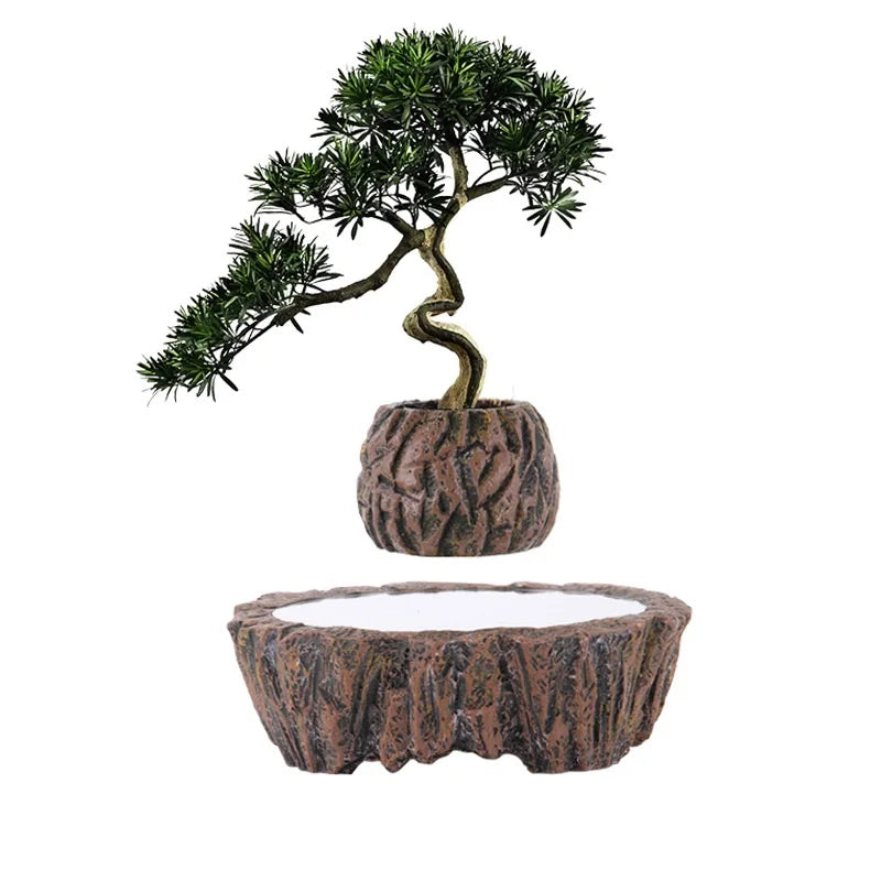 Magnetic Levitation flowerpot Suspended Plants Potted plants for home decoration Ornaments
