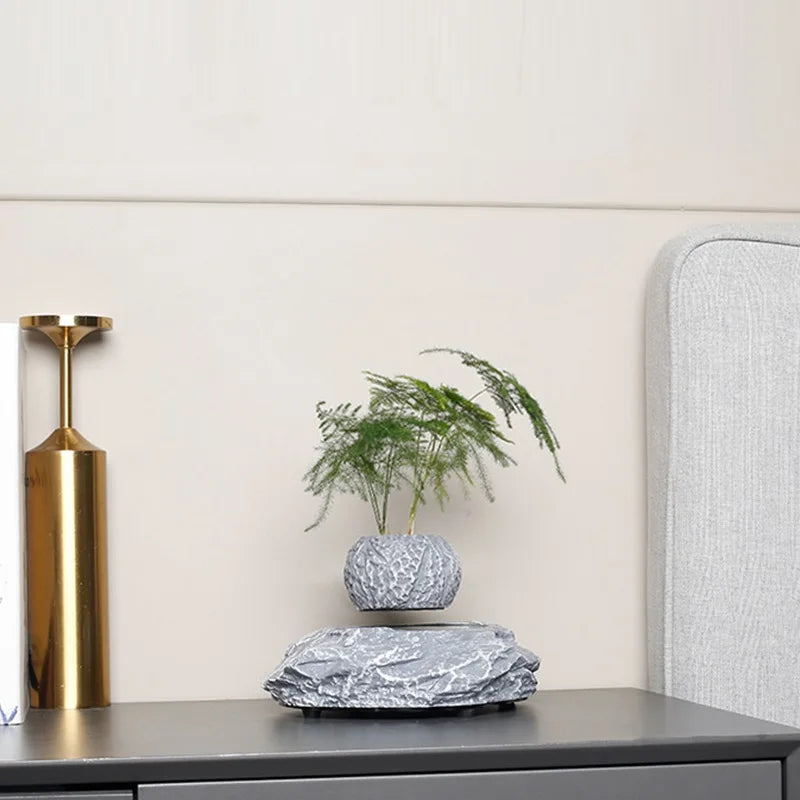 Magnetic Levitation flowerpot Suspended Plants Potted plants for home decoration Ornaments