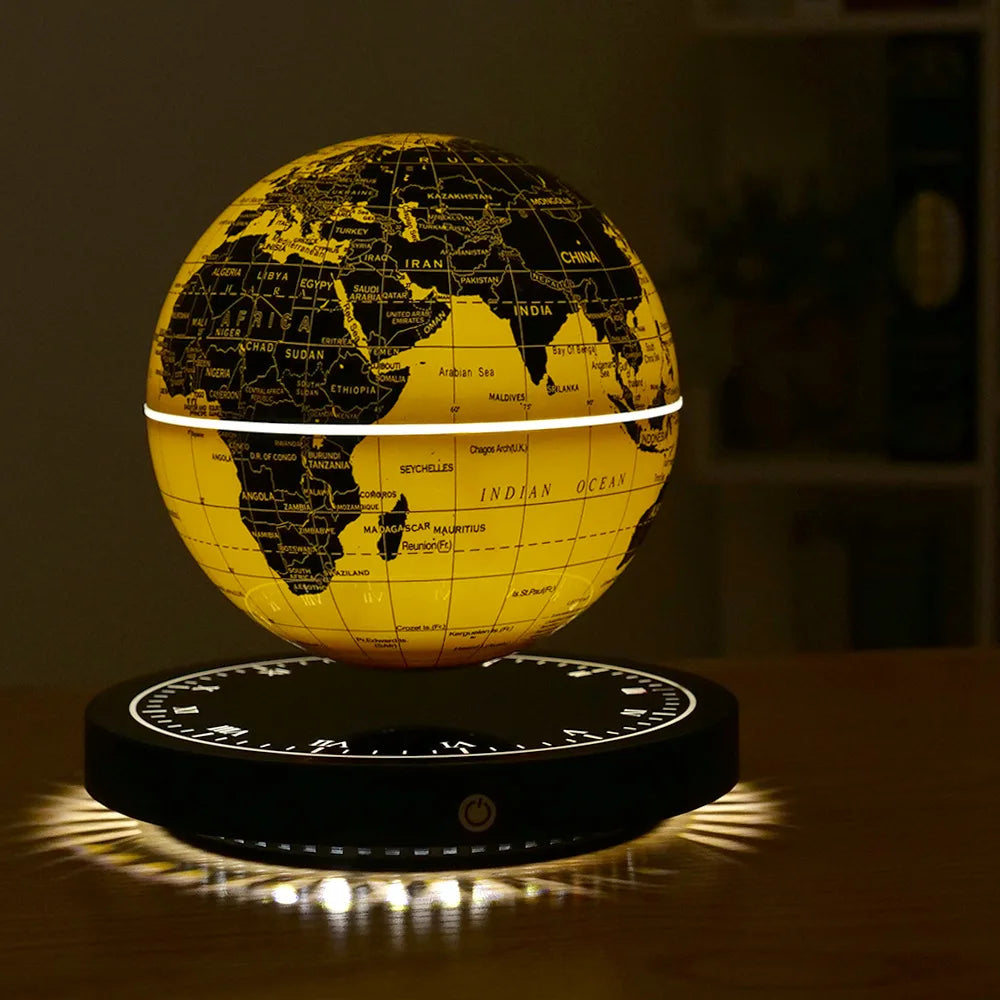 Magnetic suspension Globe 3D Stereoluminescence rotation Little Night Light gift science and technology Desktop decoration