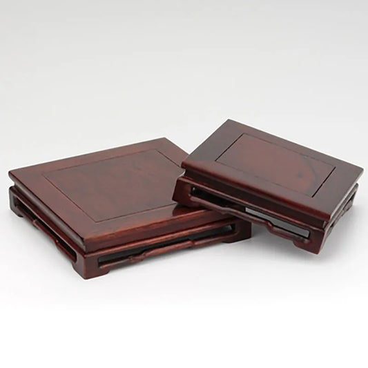 Mahogany, red acid twig, Ming style square rectangular base, antique bonsai, strange stone, vase, teapot, jade base, ornaments