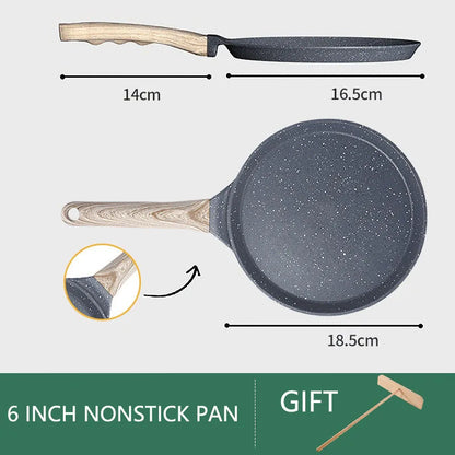 Maifan Stone Frying Pan Steak Pancake Omelette Non-Stick Cooking Breakfast Maker Induction Cooker Gas thousand-Layer Bakeware
